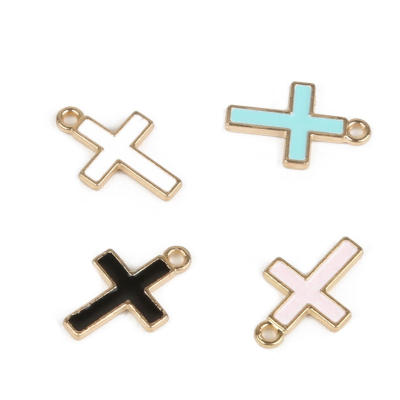  COHEALI 20pcs Cross Decoration Charms for Earring