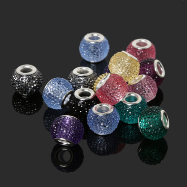 European Beads Oblate Crystal Beads