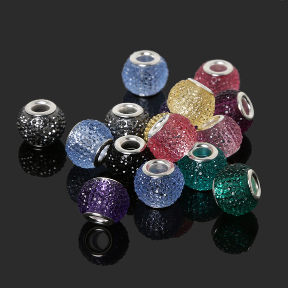 European Beads Oblate Crystal Beads