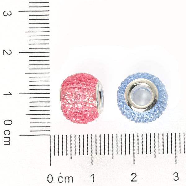 European Beads Oblate Crystal Beads