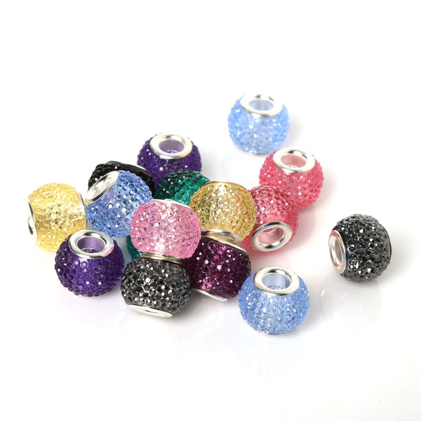 European Beads Oblate Crystal Beads