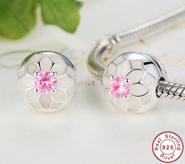 Sterling Silver Blooming Dahlia Beads
